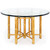 Leather-Bound Cerused Rattan Dining Chairs and Table | McGuire