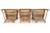 Leather-Bound Cerused Rattan Dining Chairs and Table | McGuire