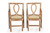 Leather-Bound Cerused Rattan Dining Chairs and Table | McGuire