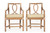 Leather-Bound Cerused Rattan Dining Chairs and Table | McGuire