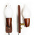 Pair of Danish Modern Rosewood Sconces | Vitrika