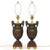 Pair of Classical Bronze Amphora Lamps over Rouge Marble c. 1900 
