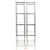 Pair of Chrome and Brass Etagere Bookshelves