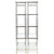 Pair of Chrome and Brass Etagere Bookshelves
