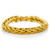 Estate Italian 14 Karat Gold Weave Chain Bracelet | 8" long