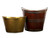 George III Brass-Bound Mahogany Peat Bucket of Navette form