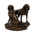 "Ménélas et Grondeur, Saint-Hubert Dogs" (1886), bronze sculpture | Léon Bureau