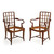Wiener Werkstatte Polished Cherry Arm Chairs | Austria, circa 1920