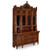Fine Aesthetic Movement Walnut Breakfront Bookcase Cabinet