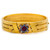 Etruscan Revival 14K Gold Bangle Bracelet circa 1882