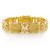  Vintage Etruscan Revival 14k Yellow Gold Flexible-Link Bracelet