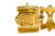 Etruscan Revival Style 14k Yellow Gold Bracelet by Art's Elegance
