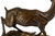 "Running Stag", bronze sculpture | Jules Moigniez