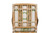 "Balboa" Leather-Wrapped Rattan Arm Chairs and Game Table by McGuire