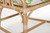 "Balboa" Leather-Wrapped Rattan Arm Chairs and Game Table by McGuire