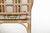 "Balboa" Leather-Wrapped Rattan Arm Chairs and Game Table by McGuire