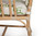 "Balboa" Leather-Wrapped Rattan Arm Chairs and Game Table by McGuire