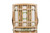 "Balboa" Leather-Wrapped Rattan Arm Chairs and Game Table by McGuire