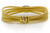 Estate 14 Karat Gold Italian Cable Bracelet with 32 Diamonds