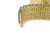 Bicolor 14k Gold Woven and Textured Bracelet | 7 1/2" long