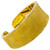 Vintage Italian Florentine Finish Cuff Bracelet | 18k Gold