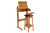 Danish Modern Teak Adjustable Height Desk with Chair | Circa 1960s