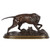 Bronze Sculpture of Pointer Dog titled "Chien Braque à la Feuille" by Pierre-Jules Mêne