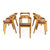 Oak and Leather "Play" Dining Chairs | Alain Berteau for Wildspirit | set of 6