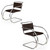 Pair of MR20 Chrome Steel & Leather Armchairs | Mies van der Rohe, circa 1970s