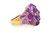 Vintage 14k Gold Cabochon Gemstone Cocktail Ring | Size 7
