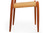 Set of Four Model 78 Teak Dining Chairs by Niels Møller