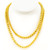 Vintage 14k Gold Graduated Bead Double-Strand Necklace