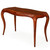 Modernist Serpentine Mahogany Console Table | signed