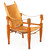 Leather and Oak "Safari" Chair | Wilhelm Kienzle