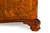 English Carved Burl Walnut Pedestal Desk
