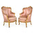 Rococo Revival Carved Giltwood Bergeres | Circa 1860