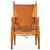 Vintage Leather and Oak "Safari" Chair | Wilhelm Kienzle