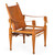 Vintage Leather and Oak "Safari" Chair | Wilhelm Kienzle