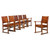 French Oak and Stitched Leather Chairs | Set of 6