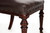 Classical Mahogany & Tufted Leather Dining Chairs | Set of 6