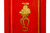 Louis XVI Style Red Chinoiserie Drop-Front Secretaire