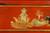 Louis XVI Style Red Chinoiserie Drop-Front Secretaire