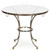 Hollywood Regency Steel, Bronze & Glass Center Table | style of Maison Jansen