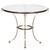Hollywood Regency Steel, Bronze & Glass Center Table | style of Maison Jansen
