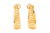 Vintage 14k Yellow Gold Ridged Hoop Earrings
