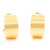 Classic 14k Yellow Gold Flat Huggie Hoop Earrings