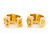 14K Yellow Gold & Gemstone Squiggle Hoops