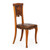 Art Nouveau Carved Walnut and Leather Dining Chairs | Set of 6