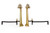 Pair of American Lighthouse Form Brass Andirons | Rostand