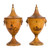 Regency Pair of Tole-Painted Chestnut Urns | Dutch, 19th century